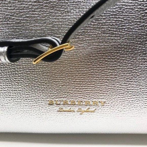 NWT BURBERRY LEATHER HOUSE CHECK BANNER DERBY MEDIUM TOTE BAG - Picture 9 of 13